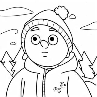 Stan Marsh I En Snoig Scen Malarbild 64620-13750