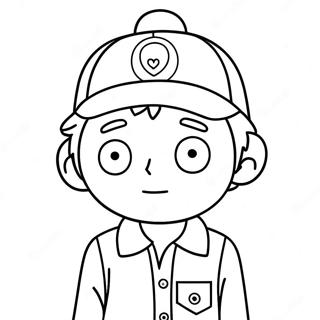Kyle Broflovski Med En Hatt Malarbild 64621-13753