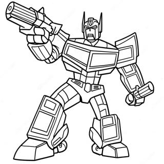 Optimus Prime I Aktion Malarbild 65265-14270