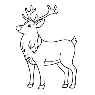 Majestatisk Realistisk Ren Malarbild 65544-14336