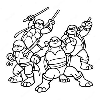 Ninja Turtles Målarbilder