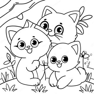 Lekfulla Kattungar Pa Varen Malarbild 657-1599