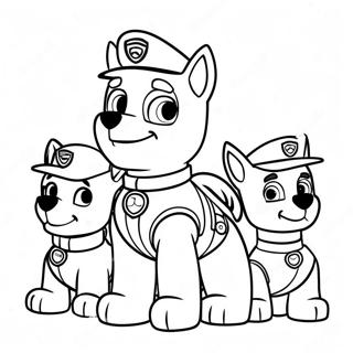 Jul Paw Patrol Målarbilder