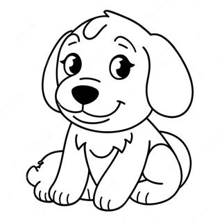 Sot Farglaggningssida Med Golden Retriever Valp 67433 14755