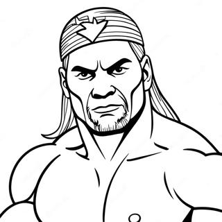 Enkel Wwe Brottare Malarbild 68154-14910