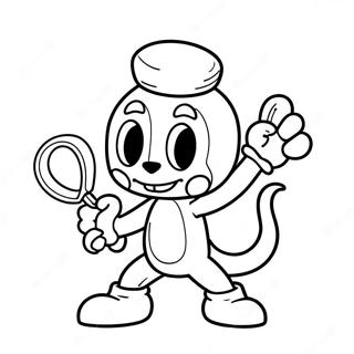 Cuphead I Aktion Malarbild 68407-14969