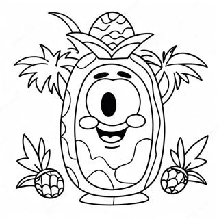 Spongebob I Ett Ananas Hus Malarbild 68594-15017