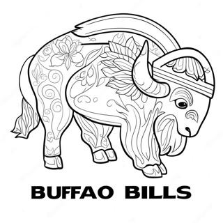 Buffalo Bills Logotyp Malarbild 69573-15227