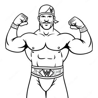 Episk Wwe Brottare Malarbild 70045 15331