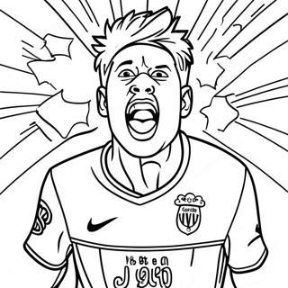 Neymar Firar Ett Mal Malarbild 71884-15762