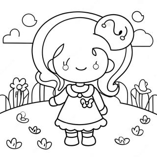 Sot Flicka Med Ballong Malarbild 72085-15920