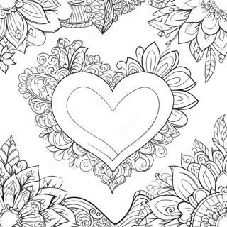 Glittrande Elegant Hjarta Malarbild 72109-15931