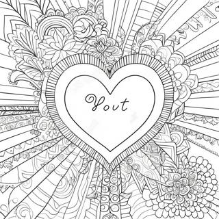 Invecklat Elegant Hjarta Malarbild 72110-15933