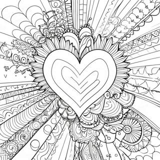 Invecklat Elegant Hjarta Malarbild 72110-15934