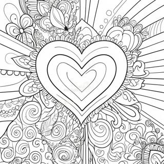 Fantasifullt Elegant Hjarta Malarbild 72111-15940