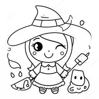 Skrämmande Kawaii Målarbilder