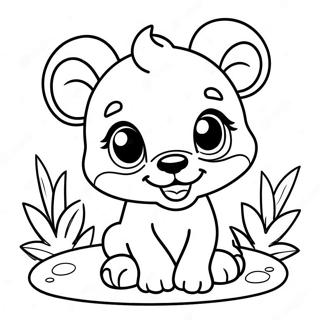 Charmiga Baby Disney Djur Målarbild Målarbilder