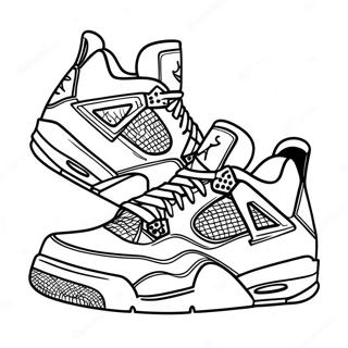 Cool Jordan 4 Sneaker Malarbild 72211-16011