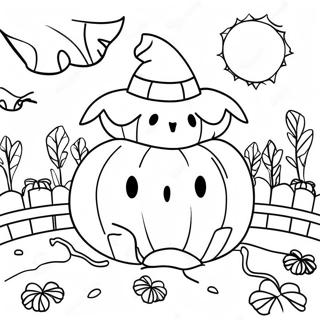 Skrammande Pumpaaker Malarbild 72467-16215