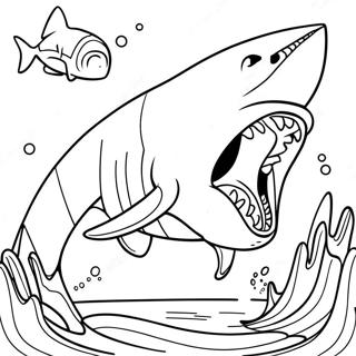 Megalodon Malarbild 72568-16286