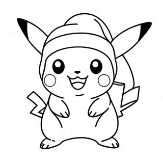 Pikachu Med Tomteluva Malarbild 72672-16370