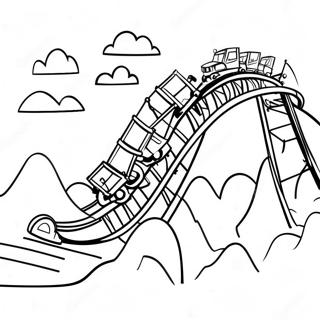 Phineas Och Ferb Bygger En Berg Och Dalbana Malarbild 72699-16395