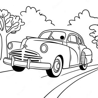 Doc Hudson Klassisk Bil Malarbild 7280 1328