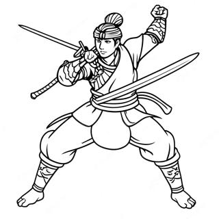 Mitsuri I Stridsstallning Malarbild 72855-16515