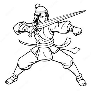 Mitsuri I Stridsstallning Malarbild 72855-16516