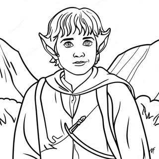 Frodo Baggins Aventyr Malarbild Målarbilder