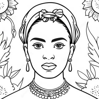 Frida Kahlo Portratt Malarbild 73624-17114