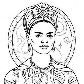 Frida Kahlo Portratt Malarbild 73624-17115