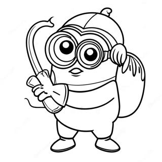 Minion Haller En Banan Malarbild 7369 158