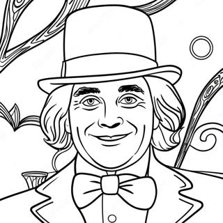 Gyllene Biljett Willy Wonka Malarbild 73881-17312