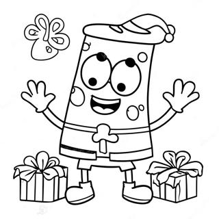 Spongebob Julmalarbild 73932-17347