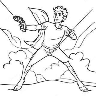 Dynamisk Prodigy Actionscen Malarbild 74292 17635