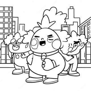 Stora Stadsgrönsaker Målarbilder