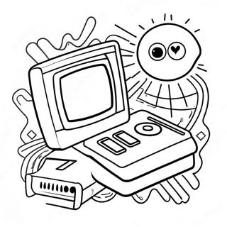 Klassisk 80 Tals Videospel Malarbild 74959-18160