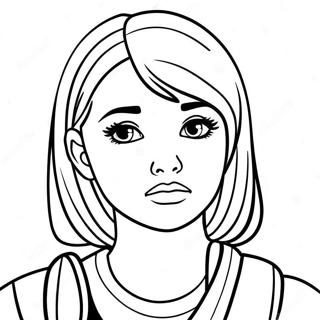 Ledsen Emo Flicka Med Hjartesorg Malarbild 75010-18194