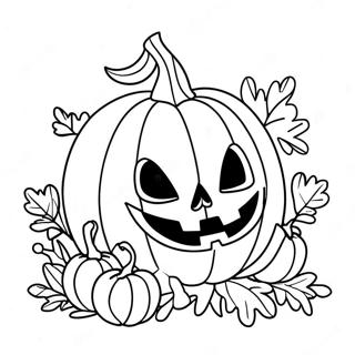 Skrammande Pumpa Bus Eller Godis Malarbild 75241-18369