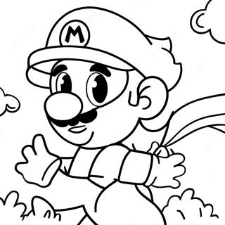 Fargglad Mario Wonder Aventyr Malarbild 75342-18449