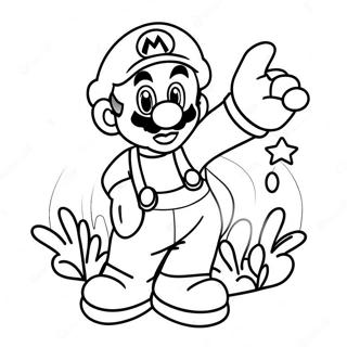 Fargglad Mario Wonder Aventyr Malarbild 75342-18450