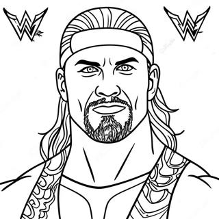 Aventyrlig Wwe Brottare Malarbild 75368 18472