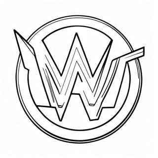 Dynamisk Wwe Logotyp Malarbild 75369-18476