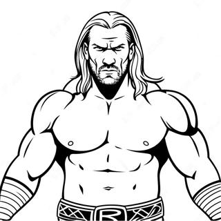 Episk Triple H Action Malarbild 75370 18477