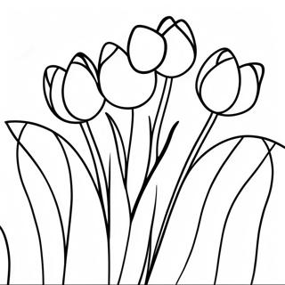 Fargglada Tulpaner I Blom Farglaggningssida 75549-18612