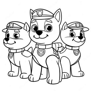 Halloween Paw Patrol Målarbilder