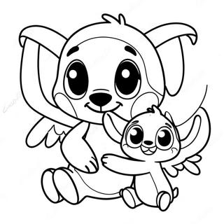 Glad Stitch Och Angel Malarbild 76016 18984
