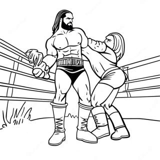 Episk Wwe Uppgorelse Malarbild 76144-19077
