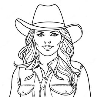 Cowgirl Målarbilder